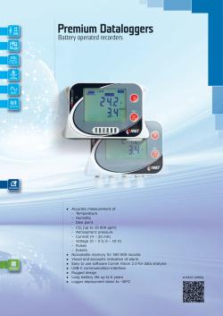 Catalogue Sheets - COMET Data Loggers